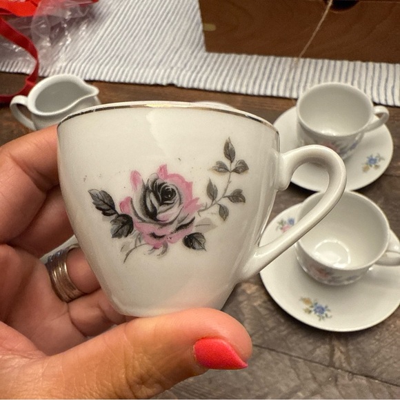 Vintage Wissterliug, Schwarzenbach Bavaria Germany Floral Tea set Lot Of 17 Rare - Picture 14 of 16